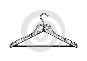 Illustration of coat hanger