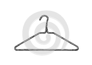 Illustration of coat hanger photo