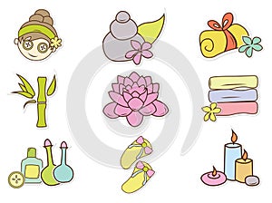 Illustration collection of set vector beauty care