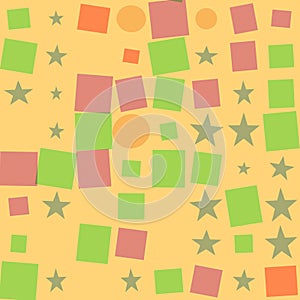 Illustration of a colored abstract retro background.