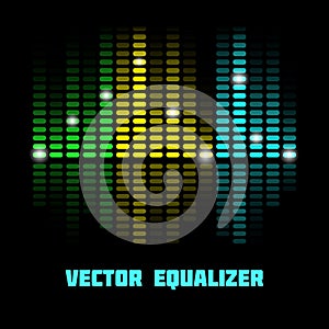 Illustration of the colored digital equalizer