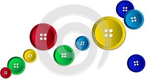 Illustration with colorful buttons