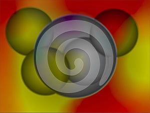 Illustration of colorful, semi-transparent, interpenetrating spheres.