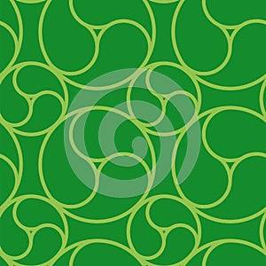Green Commashaped seamless Japanese pattern