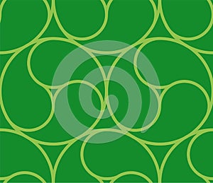 Green Commashaped seamless Japanese pattern