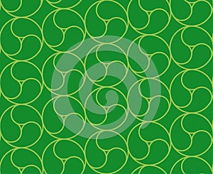 Green Commashaped seamless Japanese pattern