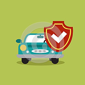 Illustration concept of auto loan in flat design