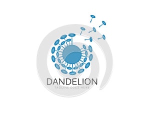 Illustration of concept dandelion. Vector