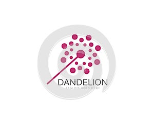 Illustration of concept dandelion. Vector