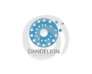 Illustration of concept dandelion. Vector