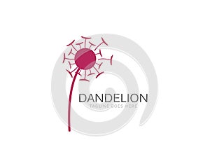 Illustration of concept dandelion. Vector