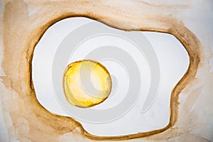 Illustration cooked eggs