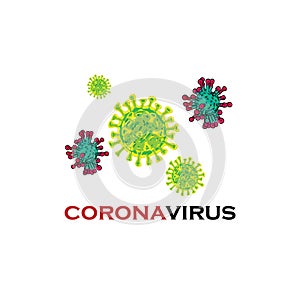 Illustration corona virus from wuhan. covid 19 pandemic vector