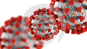 Illustration of a coronavirus background