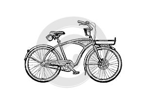 Illustration of Cruiser bicycle