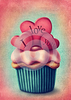 Illustration of cup cake