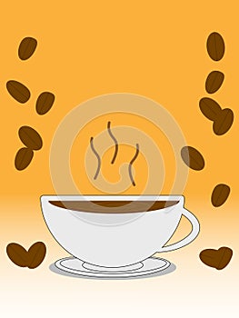 An illustration of a cup of coffee