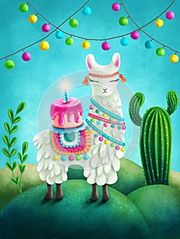Cute llama