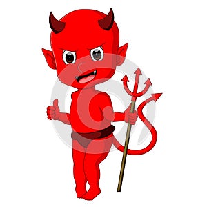 Cute red devil