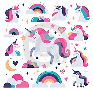 Illustration of a cute unicorns