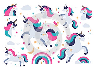 Illustration of a cute unicorns