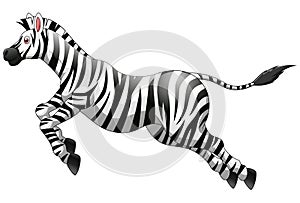 illustration of Cute zebra cartoon