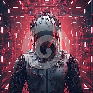 illustration of cyber manday, Generative ai