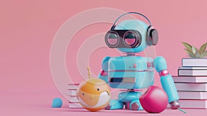 illustration 3D Model AIpowered virtual assistants for smart home automation and control photo