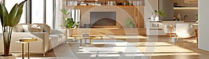 illustration 3D Model AIpowered virtual assistants for smart home automation and control photo