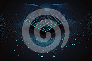 Dark blue with dots pattern, abstract, backgrounds