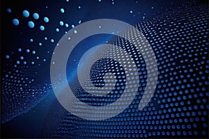 Dark blue with dots pattern, abstract, backgrounds