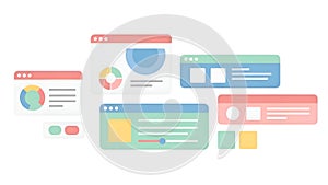Dashboard UI Elements Data Analytics, Web Design, and Reporting