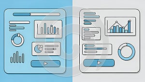 Data Dashboard UI UX, Analytics Charts, Business Report