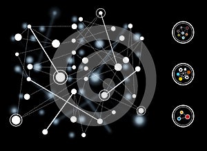 Illustration of decentralized network system