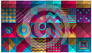 illustration for decoration. abstract patterns that let the colors stand