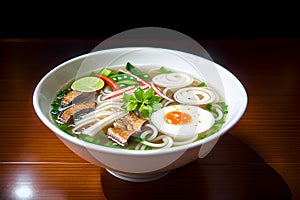 Illustration of delicious Pho style soup