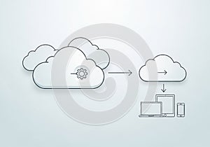 Grey tones, emphasizing digital communication and technology