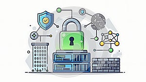 Cyber Security Illustration Data Protection, Network Security
