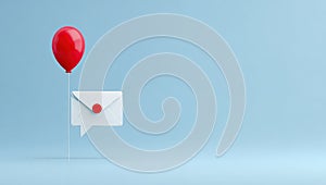 A speech bubble and an envelope, both with a check mark