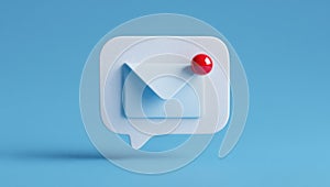 A speech bubble and an envelope, both with a check mark