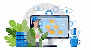 Data Management and Cloud Computing Concept