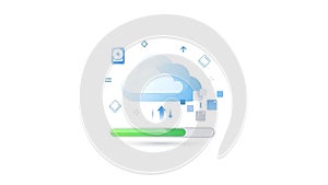 Cloud Data Transfer and Synchronization Concept