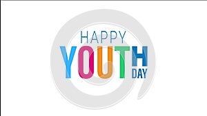 Illustration design for celebrating youth day event. logo and poster design vector