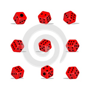 Illustration design of dice