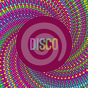 Illustration design disco retro vector. abstract flyer