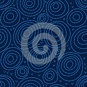 Japanese Chinese style water seamless pattern photo