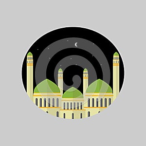 Illustration design of mosque