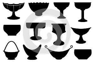 Illustration of different bowls