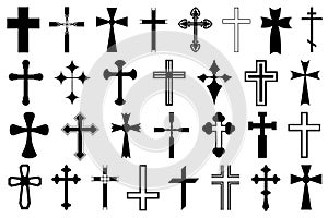 Illustration of different crosses