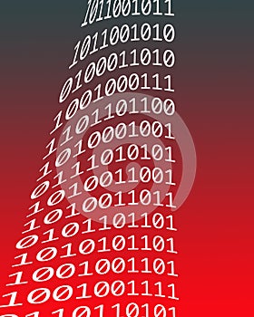 Digital background of binary numbers
